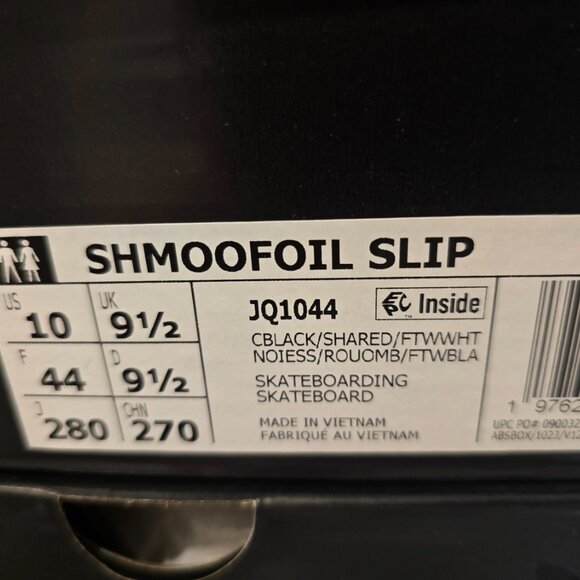 Adidas Shmoofoil Skateboarding Shoes - Core Black / Shadow Red JQ1044 Mens 10 - Picture 10 of 16